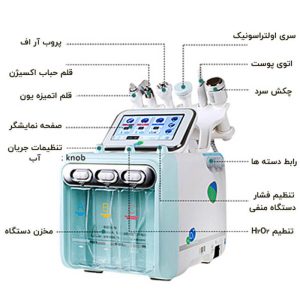دستگاه هیدروفیشیال ۶ کاره اورجینال