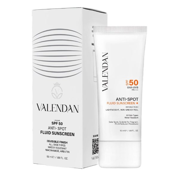 فلوئید ضد آفتاب ضد لک SPF50 بدون رنگ ولندان